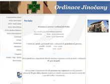 Tablet Screenshot of ordinace-jinocany.cz